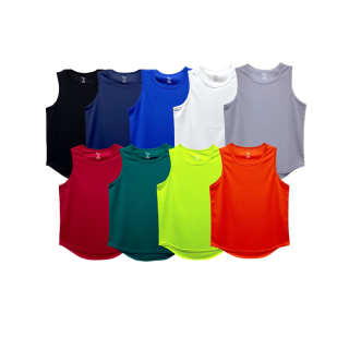 โปรโมชั่น : เสื้อกีฬา ผ้าโพลีเอสเตอร์ ดูดเหงื่อ ดีไซน์สวย ทรงเปะ Tank Top