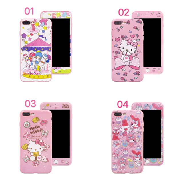 เคส + ฟิล์มกระจกประกบหน้าหลังลายการ์ตูนลายเดี่ยวกันกับเคส(สิ้นค้าพร้อมส่ง)สำหรับรุ่นของ Samsung/A10s/A30s/A50s/A10/A50/j