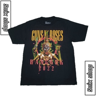 เสื้อยืดแขนสั้น Guns n’ roses สกรีนหน้า’หลัง