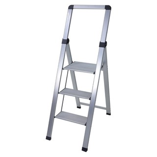 บันไดอะลูมิเนียมพร้อมมือจับ Hand tools 3 ขั้น LADDER WITH BAR A-FRAME 3-STEP