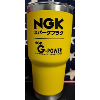 แก้วเก็บความเย็นขนาด แก้เยติ 30oz.  พร้อมฝา แก้วเก็บความเย็นขนาด แก้ NGK G-POWER PLATINUM ALLOY SPARK PLUGS