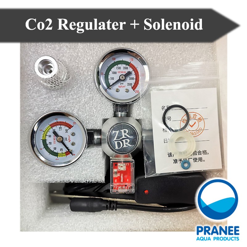 เรคคูเรเตอร์ZRDR Co2​เกลียวไทย (CGA-320) Solenoid Regulator co2 มีอะไหล่และบริการหลังการขาย