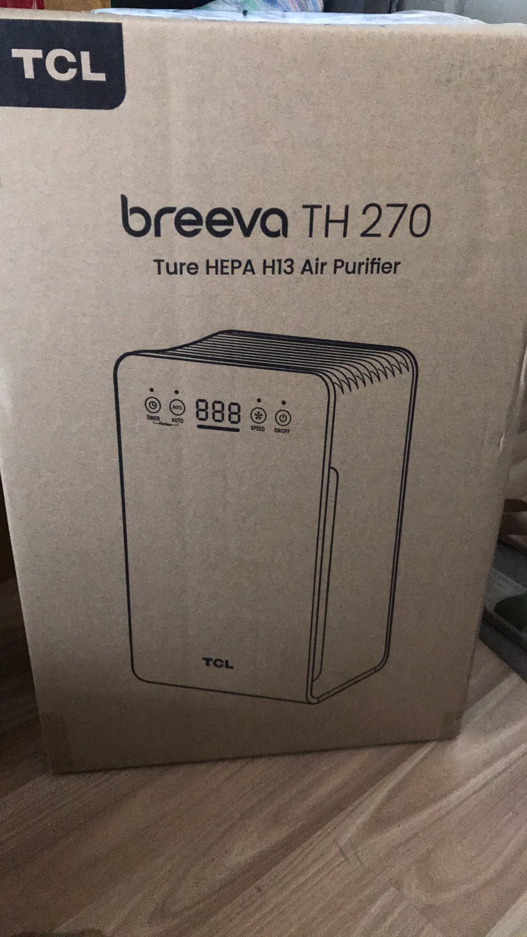 Tcl เคร องฟอกอากาศ ไส กรอง Hepa13 แท กรองฝ นขนาดเล ก 0 3 ไมครอน พร อมเซ นเซอร ว ดสภาพอากาศ ร น Breeva Th270 Shopee Thailand