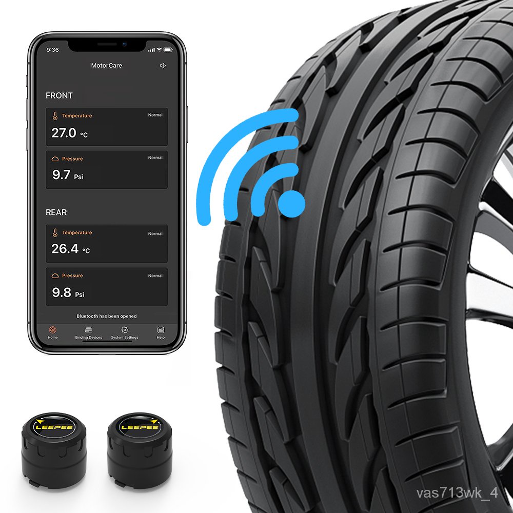 Bluetooth Motorcycle TPMS Sensors Tire Pressure Monitoring System Dirt