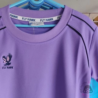 เสื้อกีฬา เด็ก ผู้ใหญ่ คอกลม FlyHawk หญิงชาย เสื้อวอร์มพละ sport wear for kids & adult