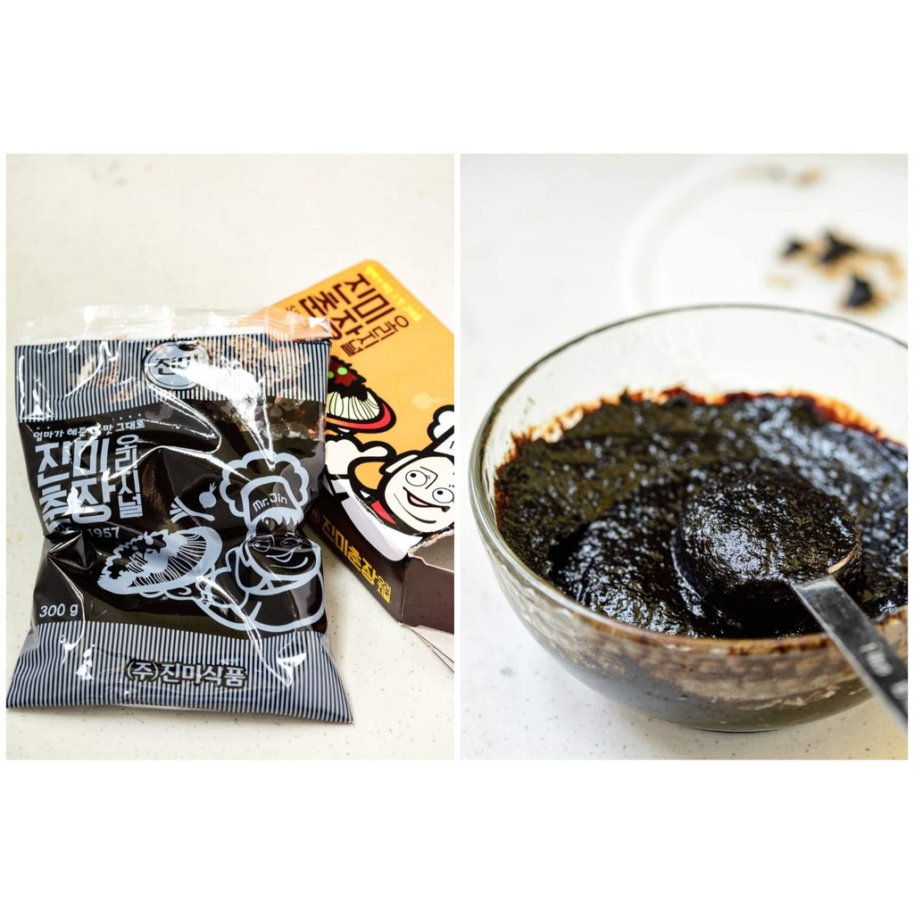 Jinmi Black Bean Paste 300g ซอสจาจังเมียน ซอสชุนจัง เต้าเจี้ยวดำ ซอสถั่วดำเกาหลี 춘장 ราคา ถูกที่สุด ดีลบีเคเค แกลเลอรีภาพที่ 7