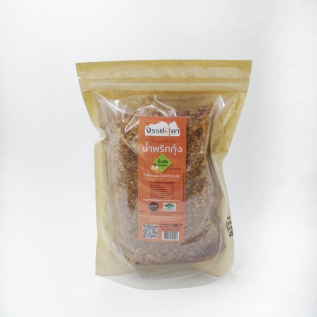 จรรย์สุดา​ น้ำพริกกุ้ง สูตรดั้งเดิม ตราจรรย์สุดา​ ขนาด​ 500 กรัม