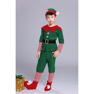 ชุดเด็กชาย ชุดซานตาครอส ชุดซานต้า ชุดคริสต์มาส ชุดเอลฟ์ Santa Santa claus Christmas Costumes 7c171