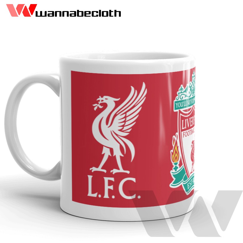 Liverpool Mug Liverpool Mug ของที่ระลึกแบบกําหนดเอง Liverpool Mug Liverpool Football LFC Logo Red v2