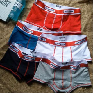 Hot!!!! พร้อมส่ง กางเกงในชาย AUSSIEBUM ทรงTrunk ผ้าcotton