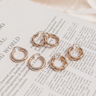 [เหลือ 60.- เก็บโค้ดหน้าร้าน] TANYA.ACC Premium | ต่างหูห่วง Hoop Gold ต่างหูมินิมอลสไตล์เกาหลี ต่างหูแฟชั่น