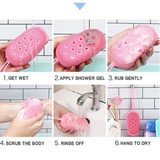 Bubbles bath brush แปรงซิลิโคนอาบน้ำขจัดคราบผิว