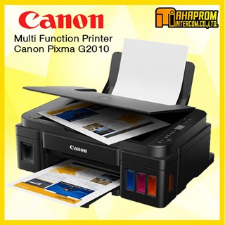 เครื่องปริ้นท์มัลติฟังก์ชันอิงค์เจ็ท Canon Pixma G2010 ดำ พร้อมหมึกพรีเมี่ยม.