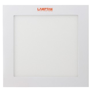 โคมไฟดาวน์ไลท์ ดาวน์ไลท์ LED LAMPTAN ULTRA SLIM 15 วัตต์ WARMWHITE อะลูมิเนียม 8" เหลี่ยม สีขาว รางนีออนและดาวน์ไลท์ โคม