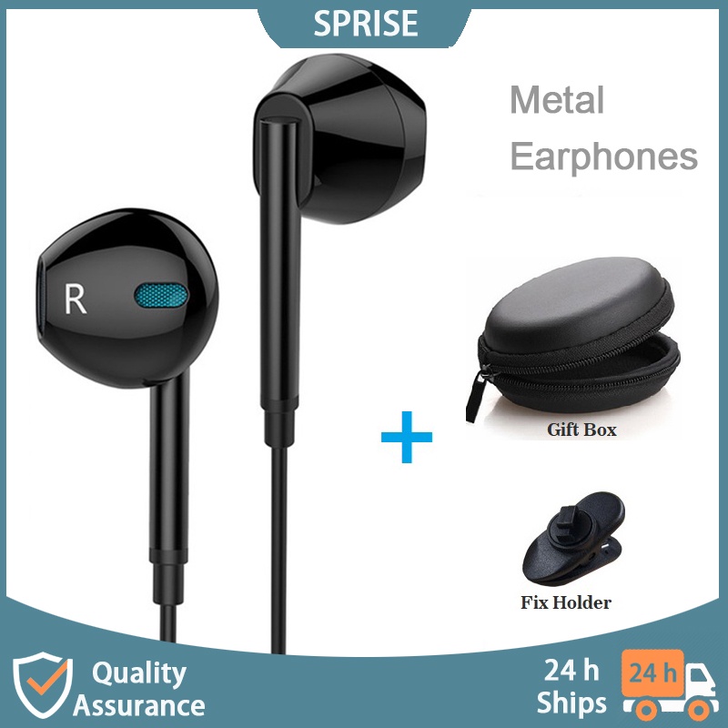 Sprise M15 หูฟังอินเอียร์ หูฟังมีสาย หูฟังมีไมค์ ตัดเสียงรบกวน เบสสเตอริโอ ของแท้ หูฟังเกมมิ่ง