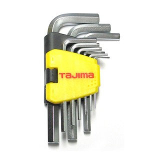 ชุดกุญแจหกเหลี่ยมหัวเหลี่ยม สั้น ทาจิม่า NS-C9 Hex Key Set, Short Square Head Tajima NS-C9