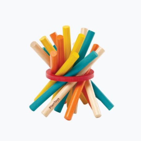 PlanToys ของเล่นไม้ 4127 Pick-Up Sticks เกมหยิบแท่งไม้ - แปลนมินิ เสริมพัฒนาการ สำหรับอายุ 3-99 ปี