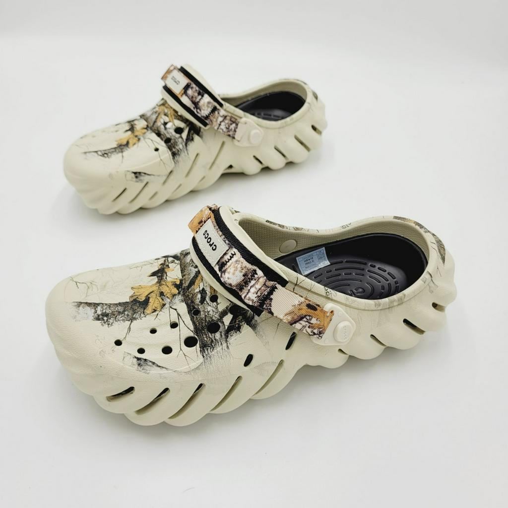 รองเท้าลำลองแฟชั่น ผู้ใหญ่ สไตล์ Crocs Echo Realtree Edge