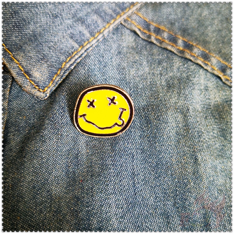 NIRVANA - Fashion Punk Rock Band Brooches 1Pc Fashion Doodle Enamel Pins Backpack Button Badge