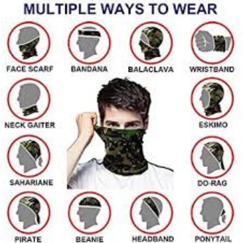 Lowe Alpine High quality Motor Rider Multi Scarf Mask Mila Topeng😍