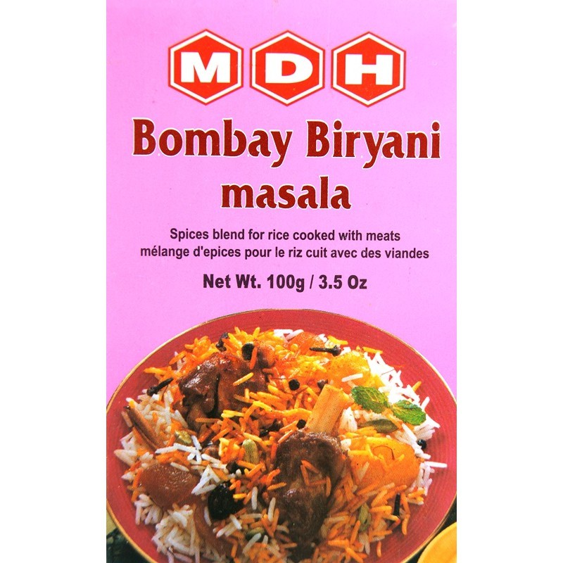 MDH Bombay Biryani Masala 100g เครื่องเทศรวมสำหรับข้าวบีรยานี่ (Mixed Spices for Biryani)