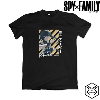 เสื้อยืดแขนสั้นลําลอง ทรงหลวม พิมพ์ลายอนิเมะ SPY X FAMILY Thron Princess Yor Forger สําหรับผู้ชาย และผู้หญิง