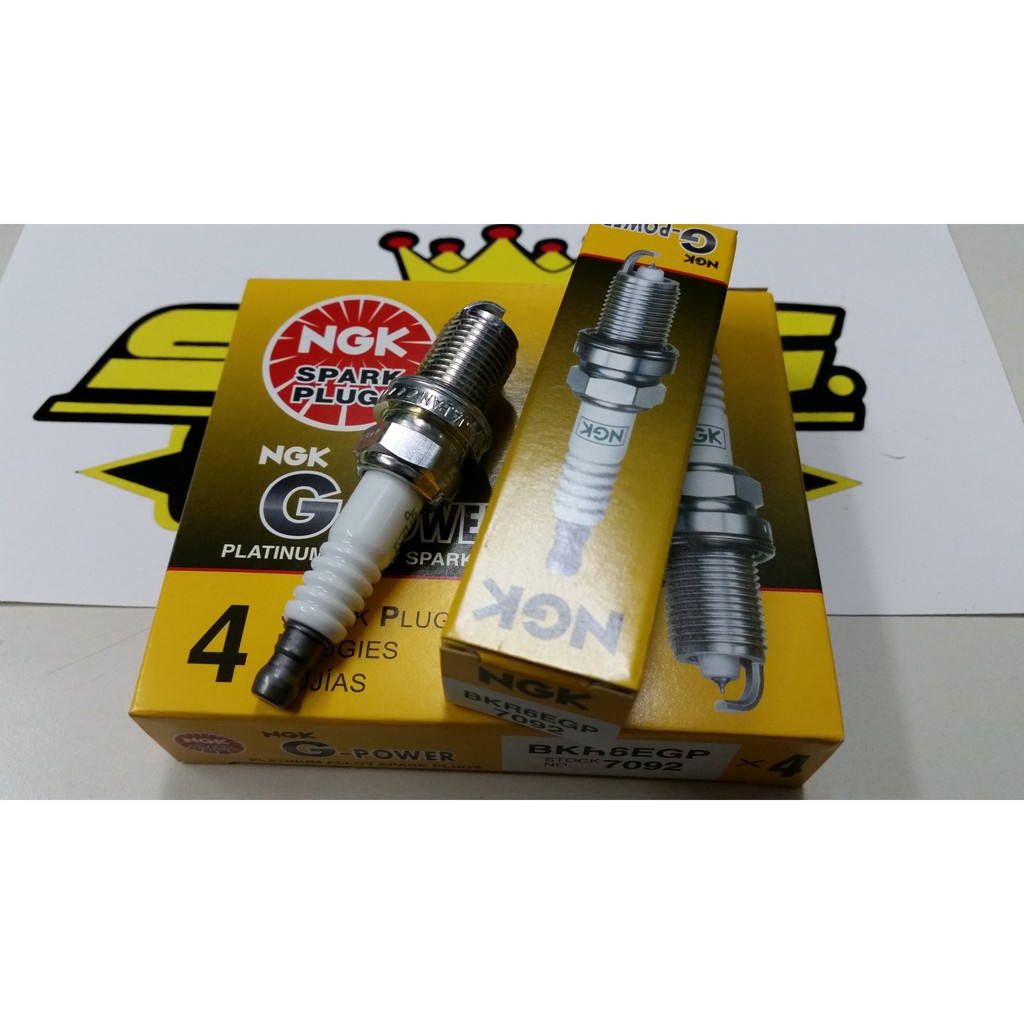 หัวเทียน BKR6EGP (G-Power Platinum) NGK แท้ 100% (7092)