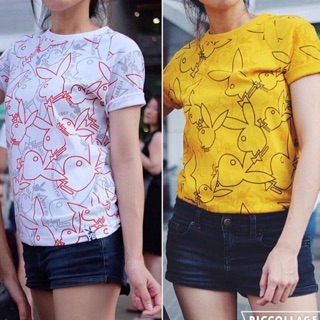 เสื้อยืดแฟชั่น สกรีนลายกระต่าย