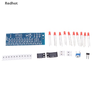 &lt;Redhot&gt; Ne555+cd4017 โมดูลไฟ LED สําหรับฝึกบัดกรี