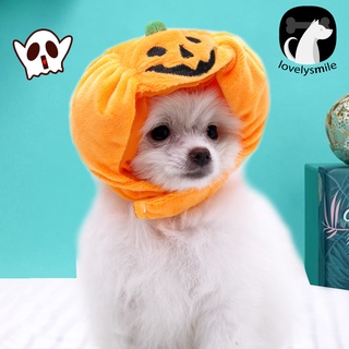 L~🔥Pumpkin Pattern Dress-up Skin Friendly Pet Dogs Cap for Halloween