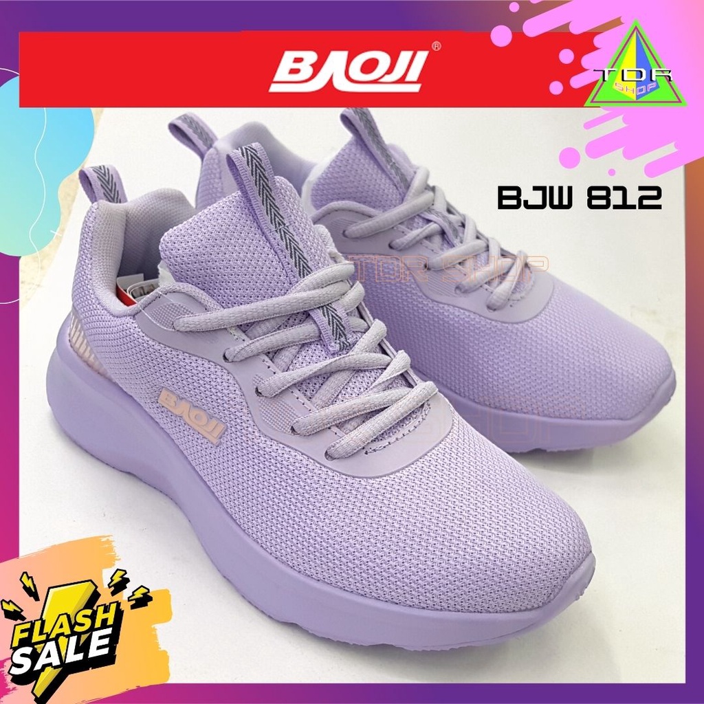 Baoji รุ่น BJW 812 รองเท้าผ้าใบ ผูกเชือก ใส่วิ่ง สำหรับ ผู้หญิง สำหรับออกกำลังกาย หรือสำหรับใส่ทำงาน