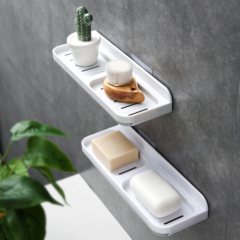 Modern Storage Finishing Racks Creative Punch Free Plastic Wall Mounted ...