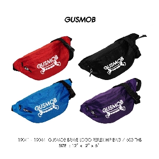 GUSMOB กระเป๋าสะพาย 20041-20044 GUSMOB BRAVE LOGO REFLECT HIP BAG