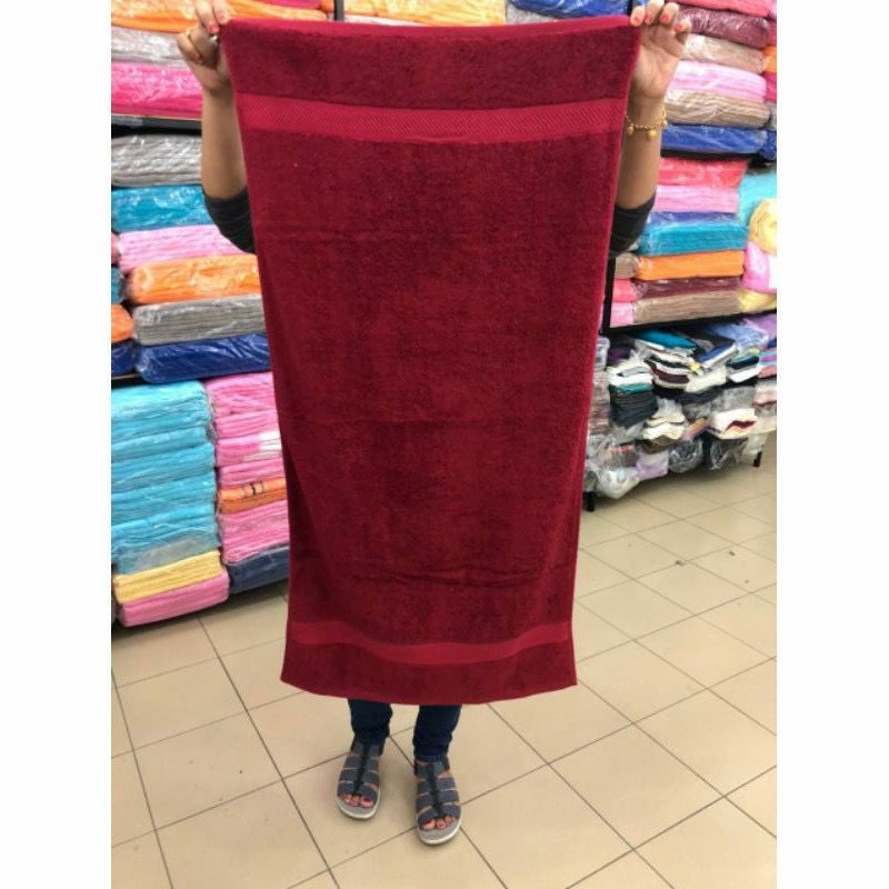 ผ้าเช็ดตัวซิกเนเจอร์ คอตตอน 100% tuala mandi(70cmx140cm)