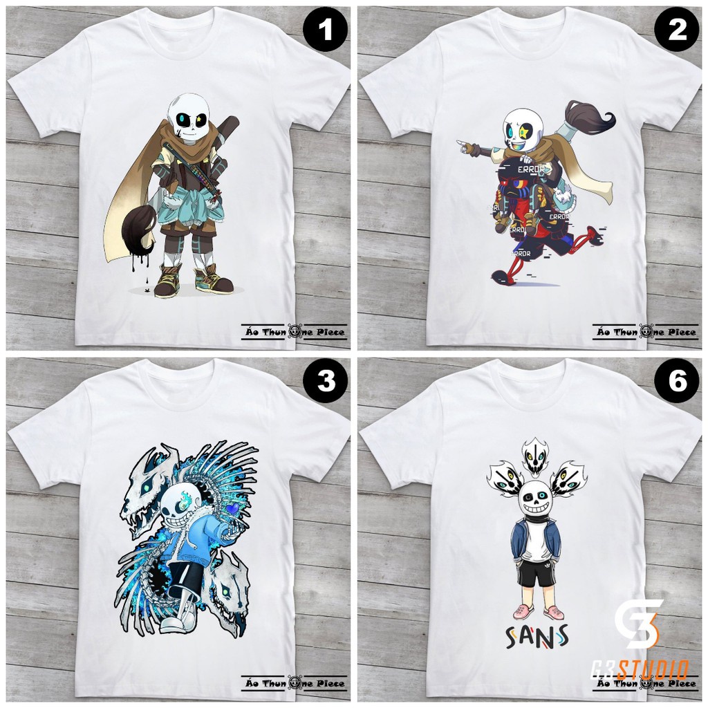 ️เสื้อยืดพิมพ์ลาย Sans Undertale Ink Error S20 ที่สวยงามมากหลายรุ่น - เสื้อยืดเกมรุ่นใหม่