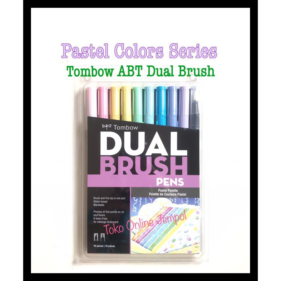 Pastel Palette Abt Dual Brush Tombow 56187 อุปกรณ์มาร์กเกอร์สําหรับใช้ ...