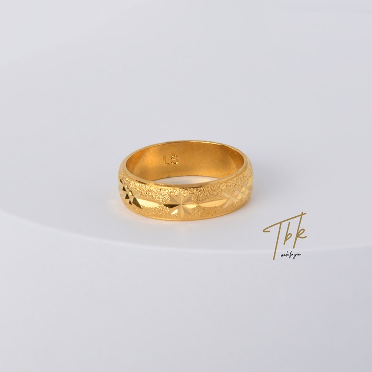 TBK แหวนทองชุบ แฟชั่นผู้หญิง สไตล์เกาหลี ทองแหวนทองคำ ทอง ทองครึ่งสลึง แต่งงานผู้หญิง หมั้น 18K สําหรับผู้หญิง 517r