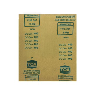 เครื่องมืองานไม้ กระดาษทรายขัดไม้ แผ่น TOA NO.400 เครื่องมือช่าง เครื่องมือช่าง ฮาร์ดแวร์ NO.400 SHEET TOA WOOD SANDPAPE
