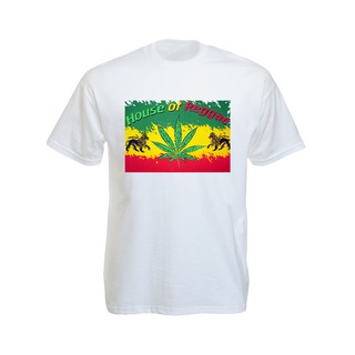 เสื้อยืดราสต้า Tee-Shirt House of Reggae White Tee-Shirt