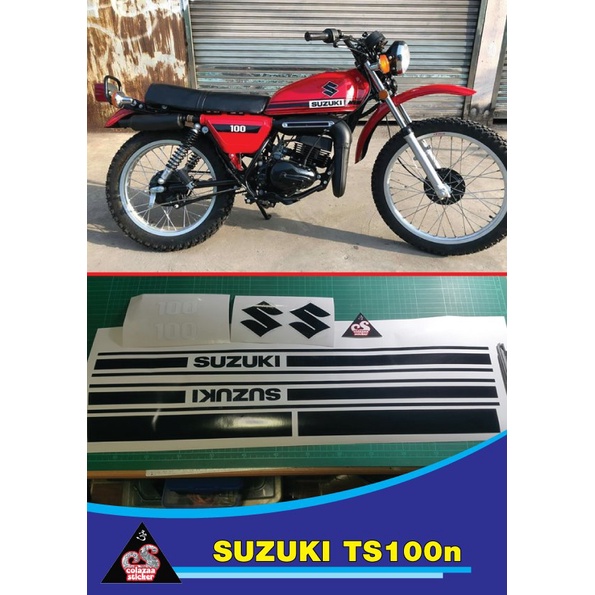 sticker suzuki ts100/125n แต่ง