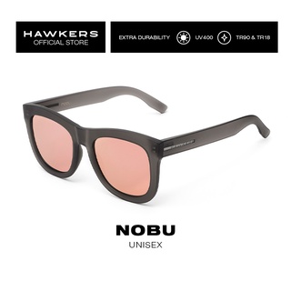 HAWKERS Frozen Grey Rose Gold NOBU Asian Fit Sunglasses for Men and Women, unisex. UV400 Protection. Official product designed in Spain NOB1805AF