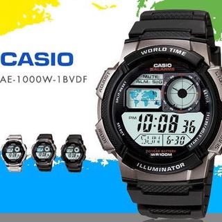 นาฬิกาข้อมือ Casio AE-1000W-1B ILLUMINATOR รับประกันของแท้ สําหรับผู้ชาย