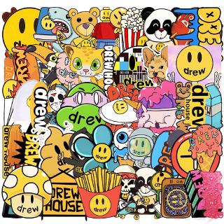 50Pcs/Set ❉ Justin Bieber：Drew House - Fashion Brand สติ๊กเกอร์ ❉ DIY Fashion Mixed Luggage Laptop Skateboard Waterproof Doodle Decals สติ๊กเกอร์