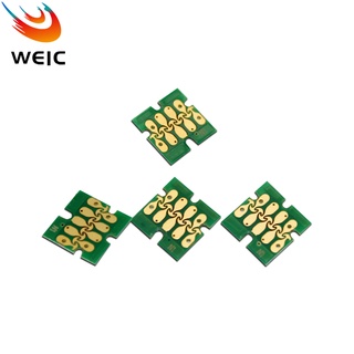 4Color/Set ARC Chip for Epson T7551-T7554 for Epson Workforce Pro WF-8010 WF-8090 WF-8510 WF-8590 Printers