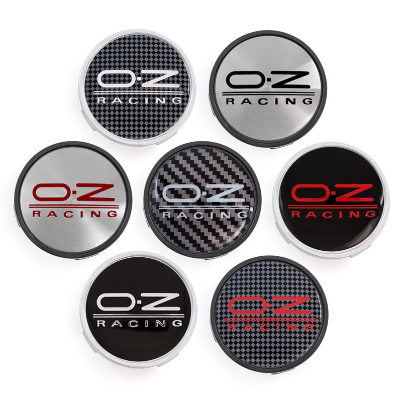 4 ชิ้น/ล็อต 62 มม.OZ RACING ฝาครอบดุมล้อฝาครอบฝาครอบ Stylish Hard สวมใส่เปลี่ยนฝาครอบกันฝุ่นรถอุปกรณ์เสริมรถ Hub