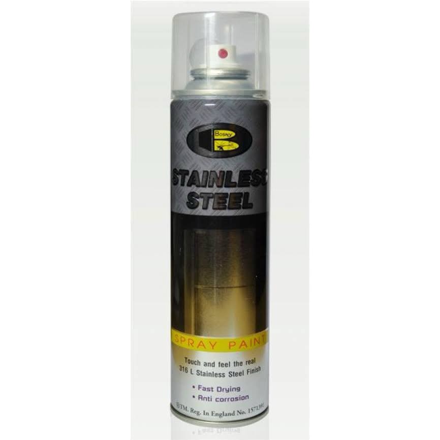 สเปรย์ สแตนเลส สตีล BOSNY B120 B-120 STAINLESS STEEL SPRAY PAINT