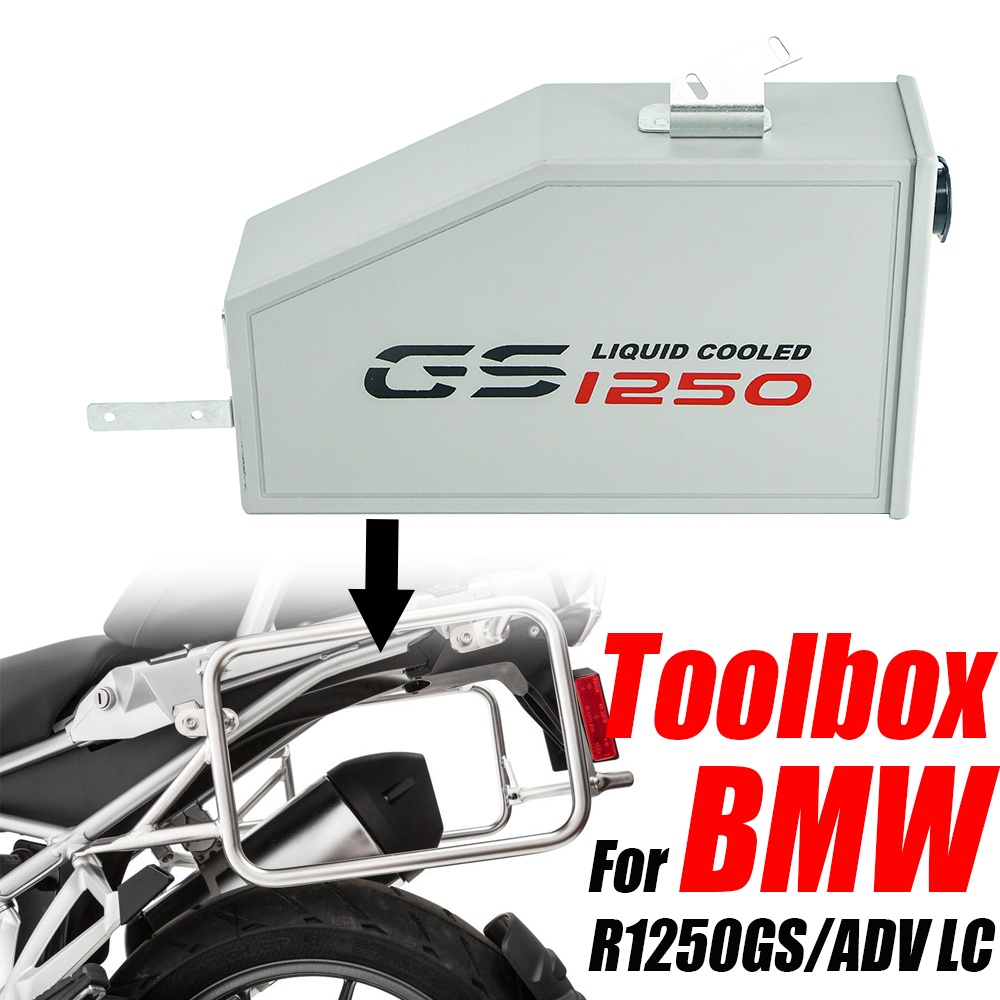 สําหรับ BMW R1250GS ADV LC R1250 GS/Adventure R 1250 2019-2022 ตกแต่งกล่องอลูมิเนียมกล่องเครื่องมือ 