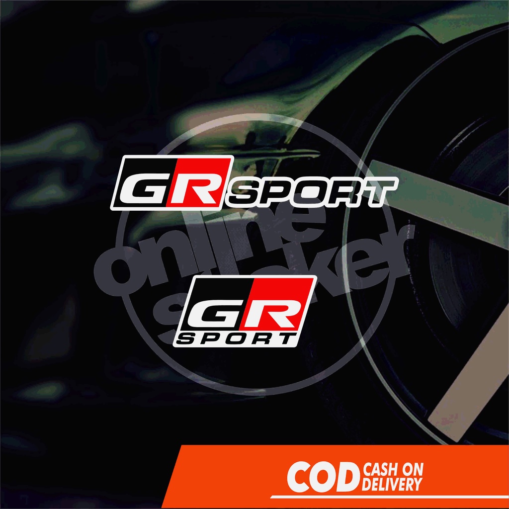 สติ๊กเกอร์ GR Sport (2psc) | สติ๊กเกอร์ตัด