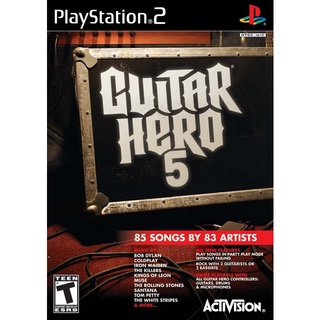 Guitar Hero 5 PS2 (USA)แผ่นเกมps2 แผ่นไรท์ เกมเพทู