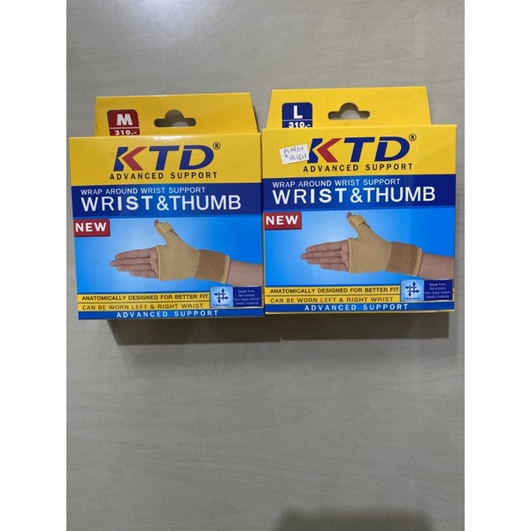 ผ้าสวมพยุงข้อมือและนิ้วโป้ง Wrist&Thumb support